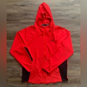 Under Armour red lightweight jacket